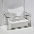 علبة مناديل اكريليك شفافه كبيره